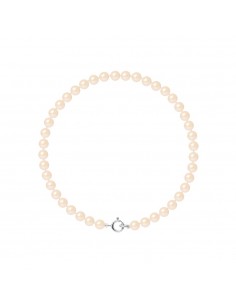 PERLINEA Bracelet Perles de Culture d'Eau Douce Ronde 45 mm Rose
